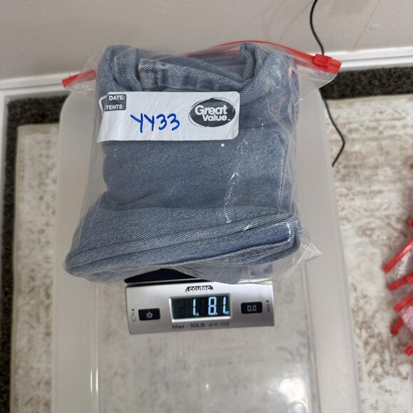 BP Jeans Womens 28 Blue Distressed Wide Leg High Rise Ripped Denim Pants - Picture 11 of 11